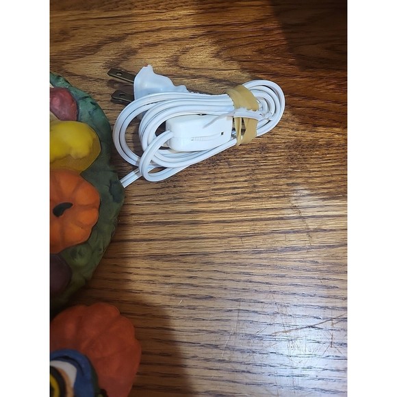 J.S.N.Y. Fine Ceramic Thanksgiving Night Light Set w/ 3PCS Figurines & Box Rare - Picture 4 of 10